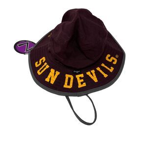 Zephyr Arizona State Sun Devils Bucket Hat Unisex S/M Maroon Cotton College NEW